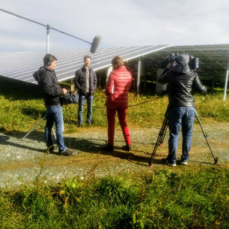 Sonnenergie verstaatlichen? |ORF Report vor Ort in Strem| Wagenhofer Erneuerbare Energien-Ökostrom | (c) A. Minnich